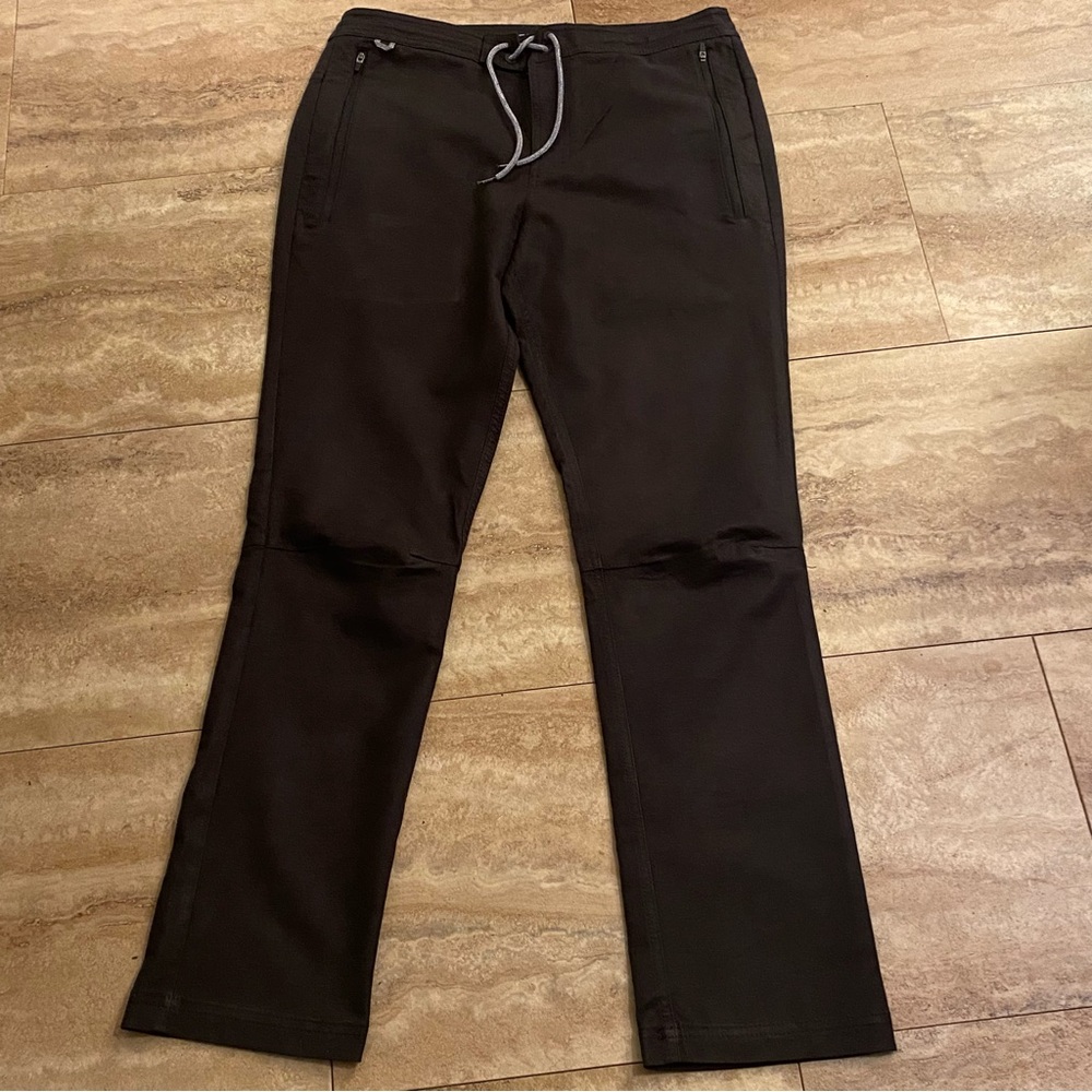 Roark Men's Revival Travel Outdoor Hiking Pants Size 32 Tie/ Zip Front Black